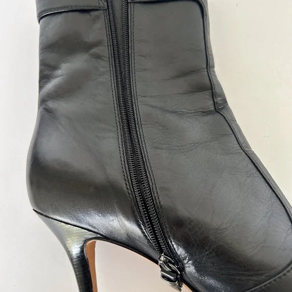 VIA SPIGA BLACK LEATHER BOOTS SIZE 8.5 - Picture 11 of 16